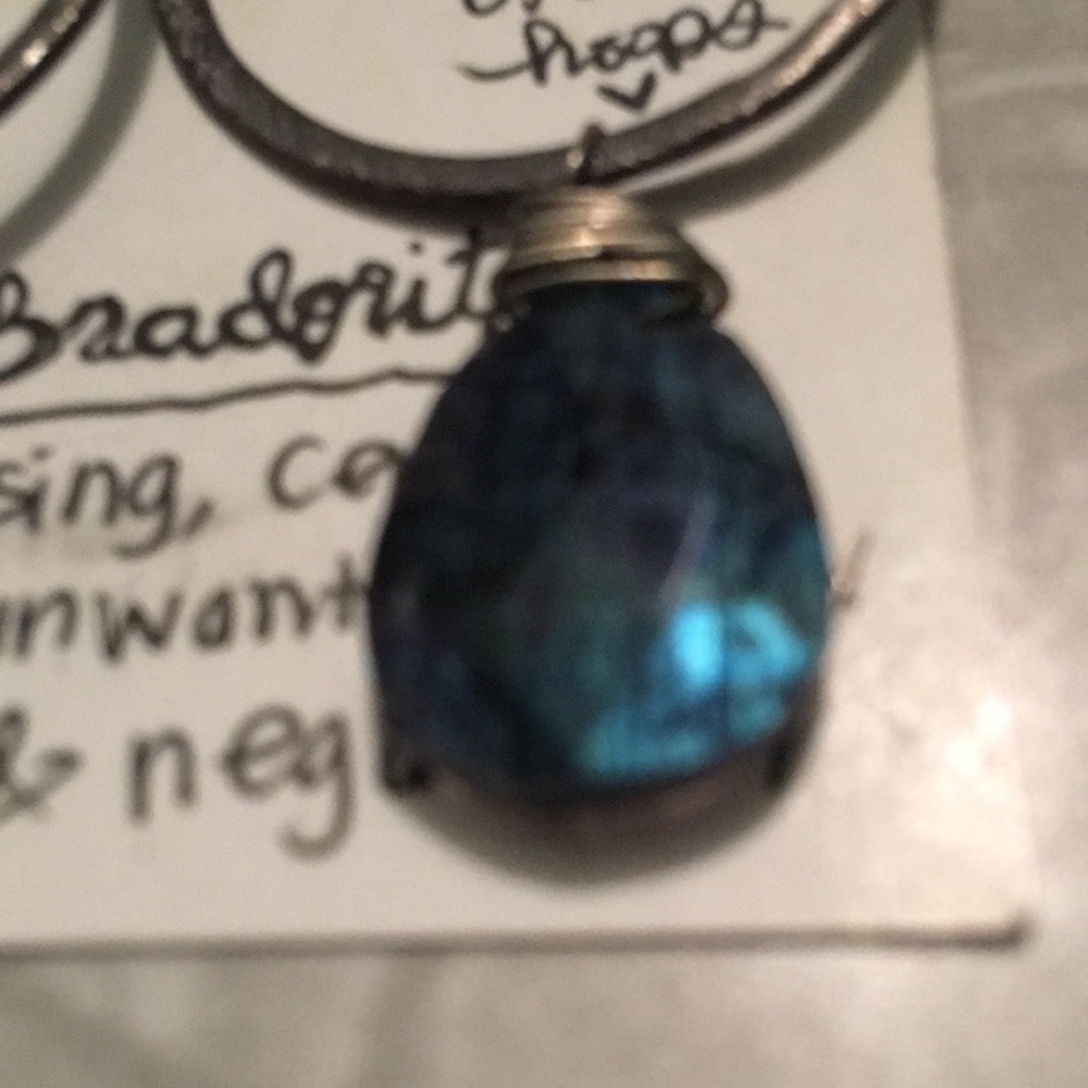 Labradorite earrings - Picture 2 of 3